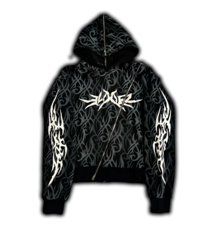 Elixir Diagonal Tribal Zip-Up