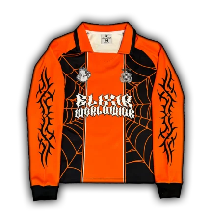 Elixir Orange Long Sleeve 00 Football Jersey